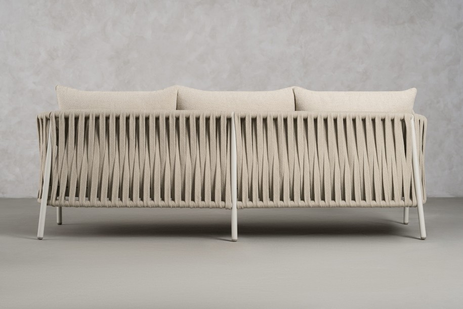 Taormina Light 3 Seater Outdoor Sofa Haze Sandy