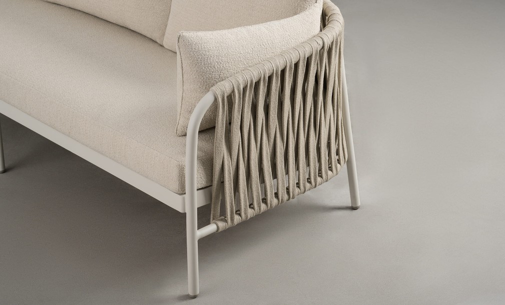 Taormina Light 3 Seater Outdoor Sofa Haze Sandy