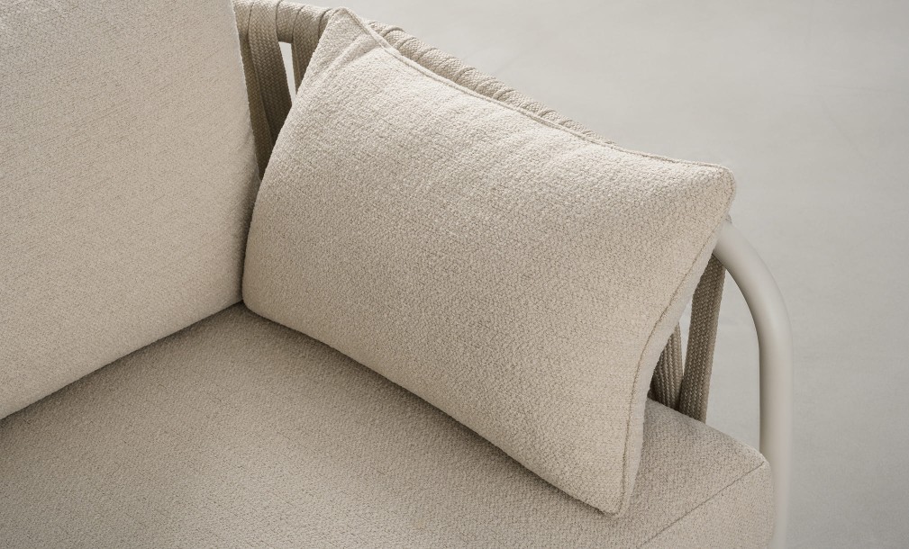 Taormina Light 3 Seater Outdoor Sofa Haze Sandy