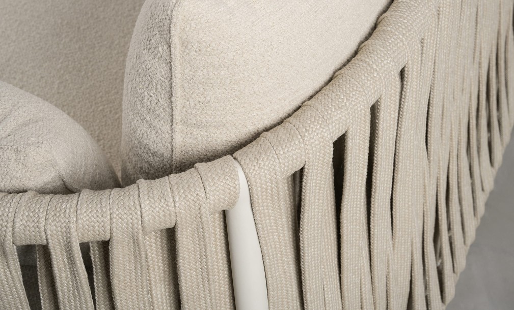 Taormina Light 3 Seater Outdoor Sofa Haze Sandy