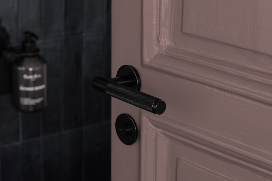 Thumbturn Lock Cross Black