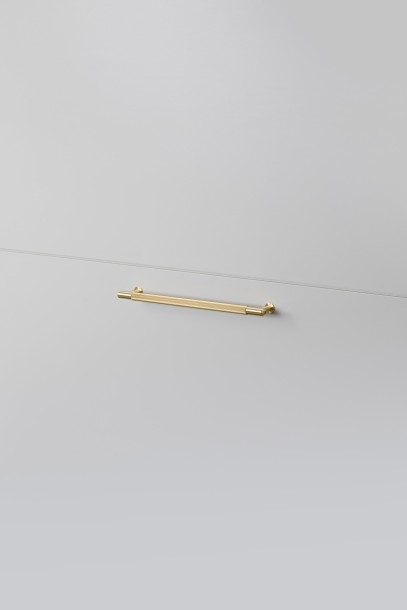 Pull Bar Linear Medium 250mm Brass