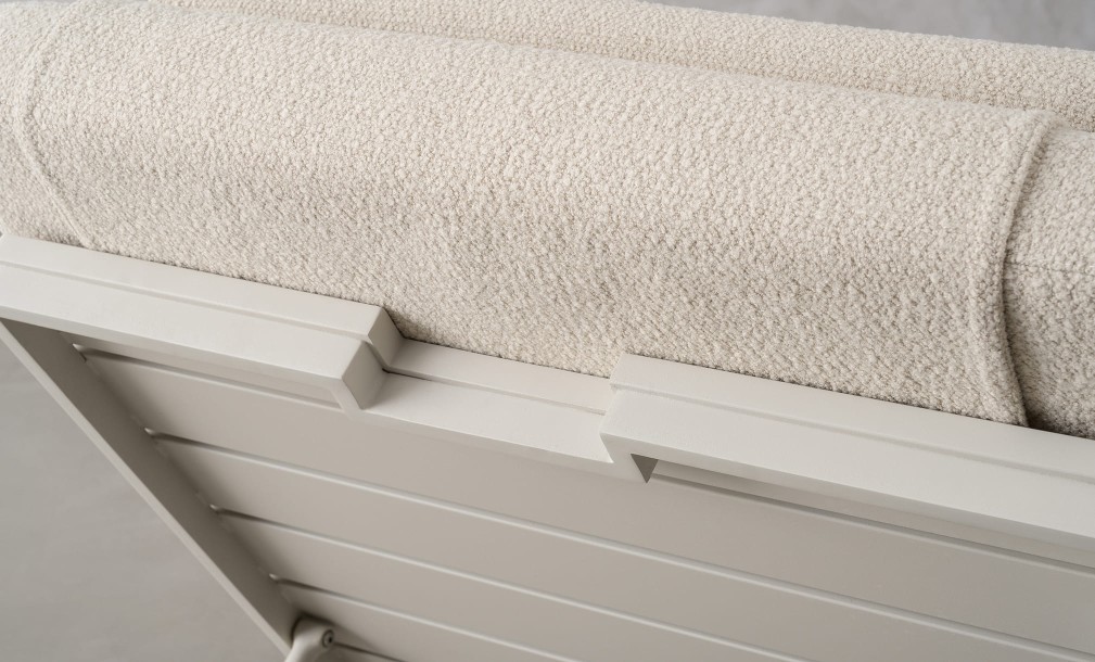 Taormina Light Outdoor Sunlounger Haze Sandy