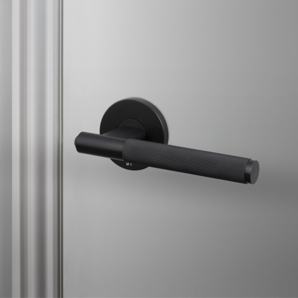 Door Handle set Linear Welders Black