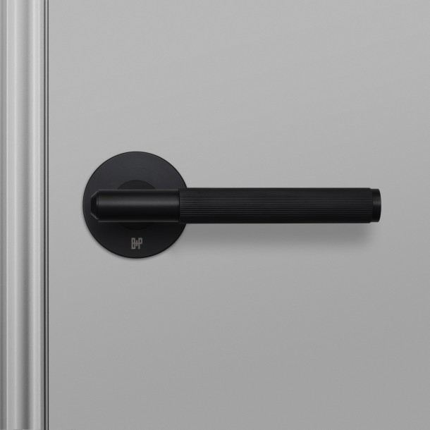 Door Handle set Linear Welders Black