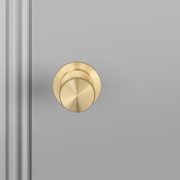 Door Knob set Linear Brass