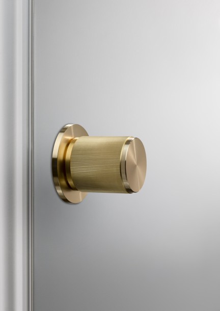 Door Knob set Linear Brass