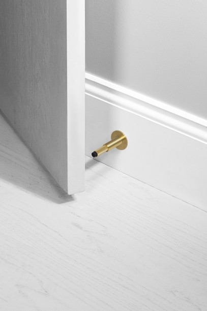 Door Stop Wall Mounted Brass