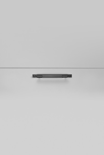 Pull Bar Plate Linear Small 190mm Gun Metal (non US)