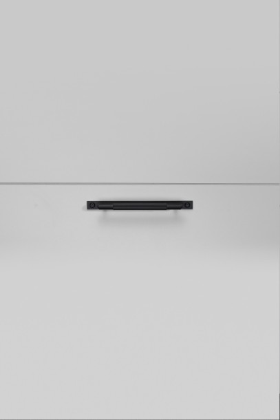 Pull Bar Plate Linear Small 190mm Black (non US)