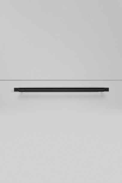 Pull Bar Plate Linear Large 390mm Black (non US)