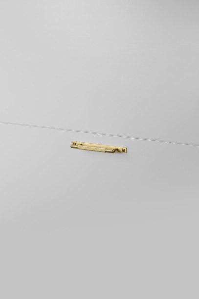 Pull Bar Plate Linear Small 190mm Brass (non US)