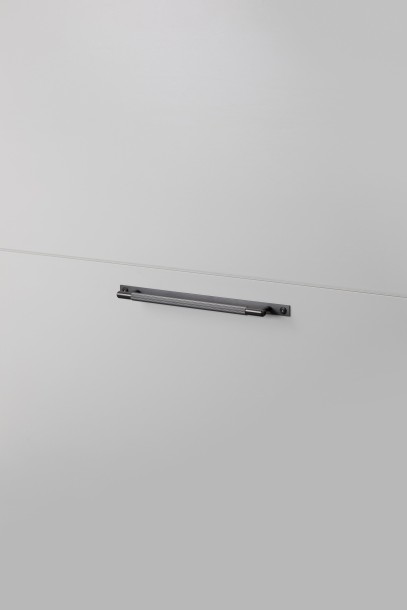 Pull Bar Plate Linear Medium 290mm Gun Metal (non US)