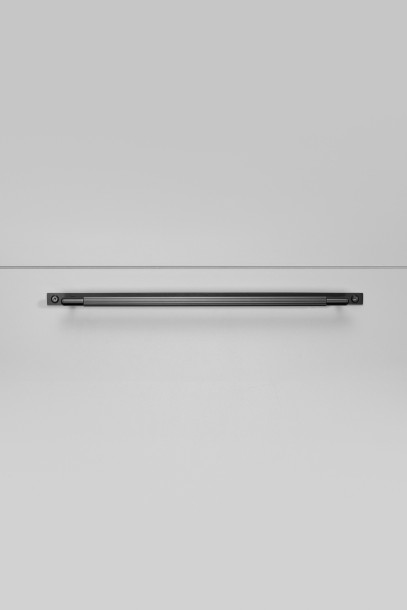 Pull Bar Plate Linear Large 390mm Gun Metal (non US)