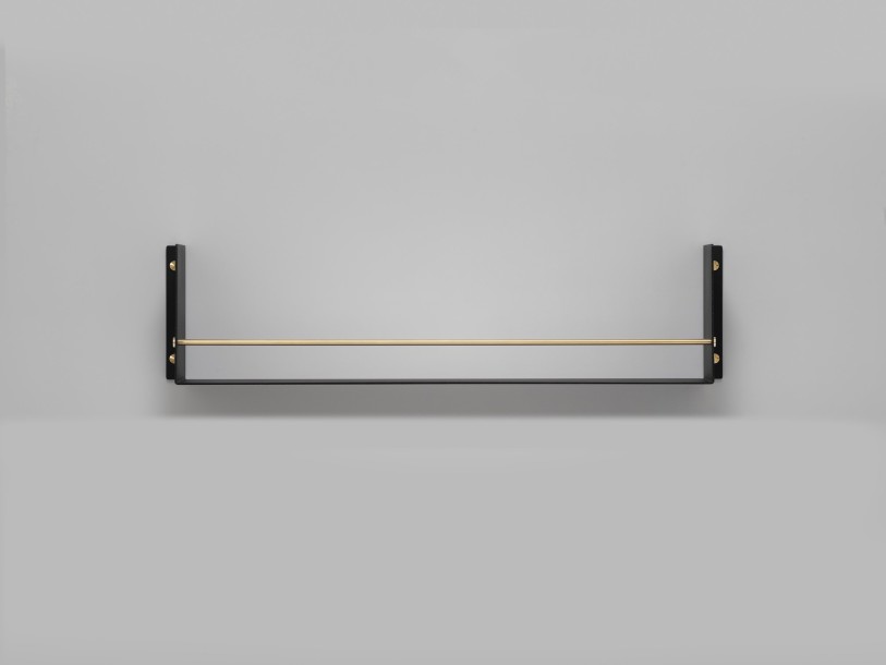 Girder Shelf Black Brass