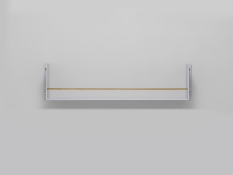 Girder Shelf Stone Brass