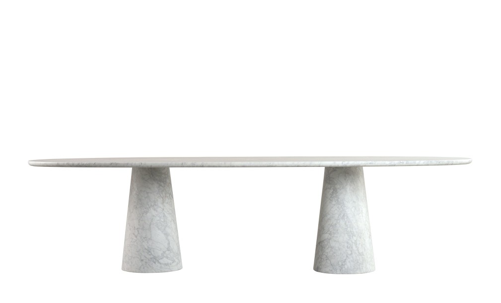 Uno Carrara Oval Dining Table 300 cm