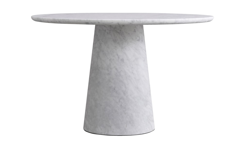 Uno Carrara Round Dining Table D152 cm