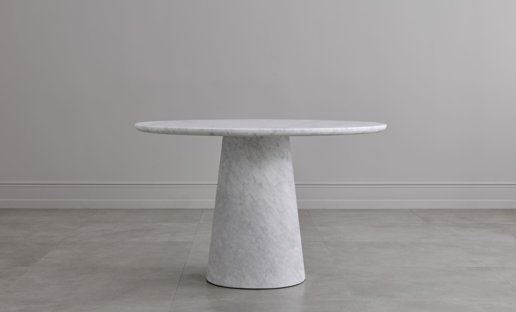 Uno Carrara Round Dining Table D152 cm