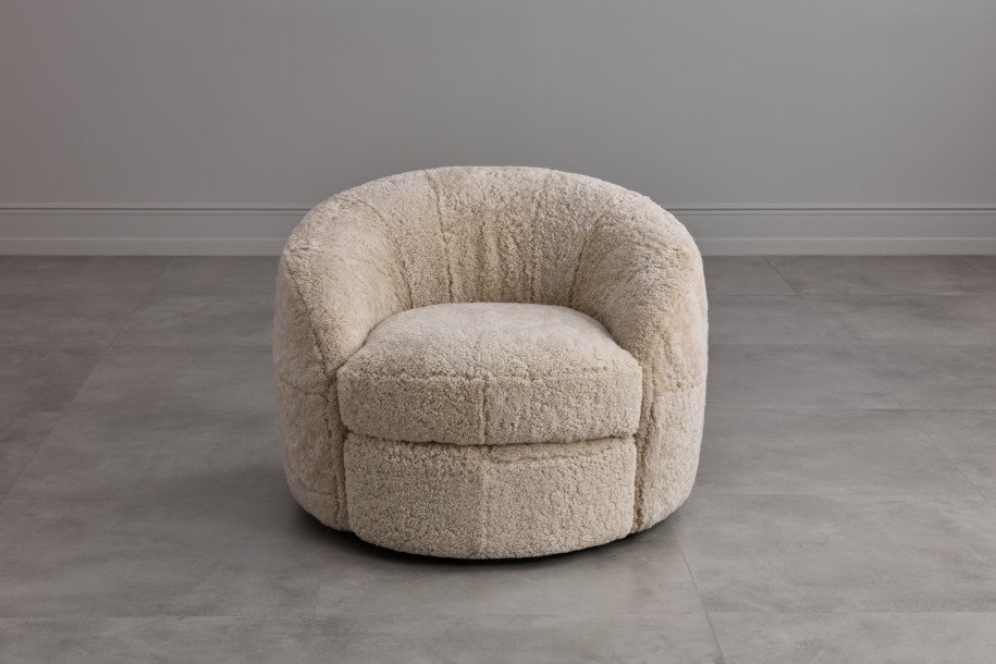 Sennon Swivel Chair Sheepskin