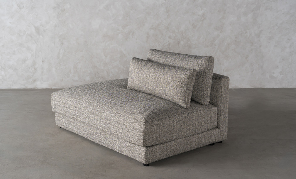 Narvik Soft Feather Ottoman Section Sofa Left Arm (cosmic d 21543-18)