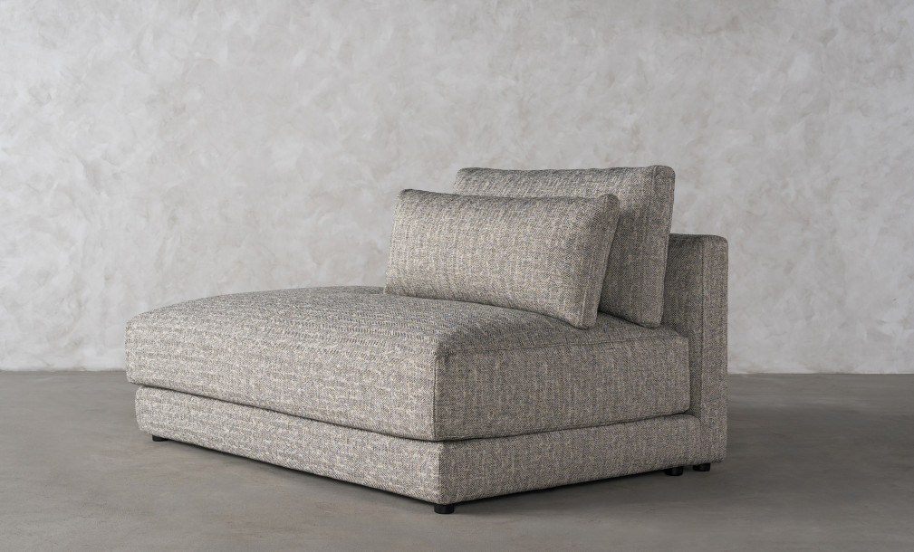 Narvik Soft Feather Ottoman Section Sofa Left Arm (cosmic d 21543-18)