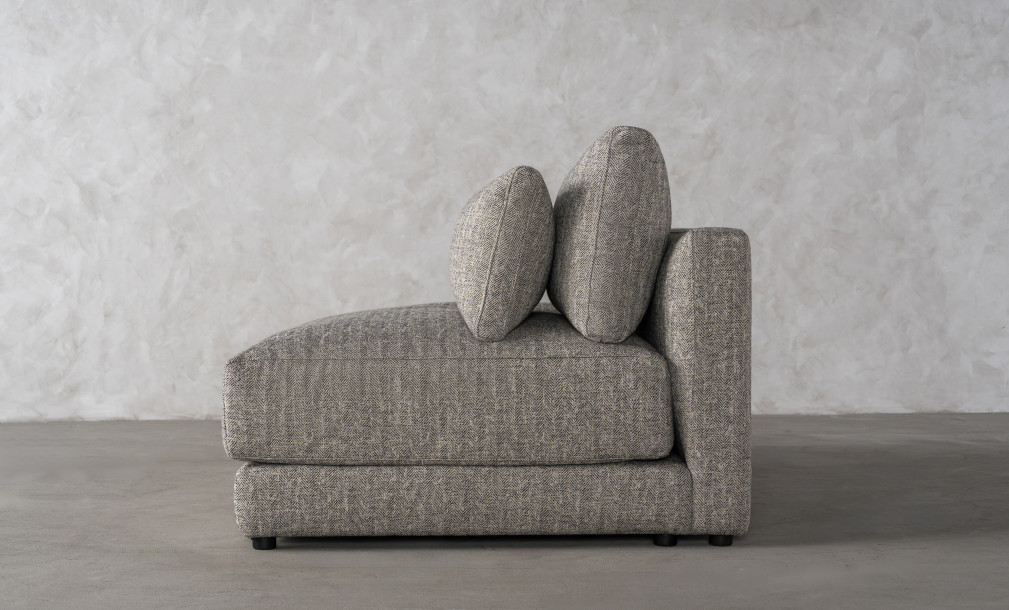 Narvik Soft Feather Ottoman Section Sofa Left Arm (cosmic d 21543-18)