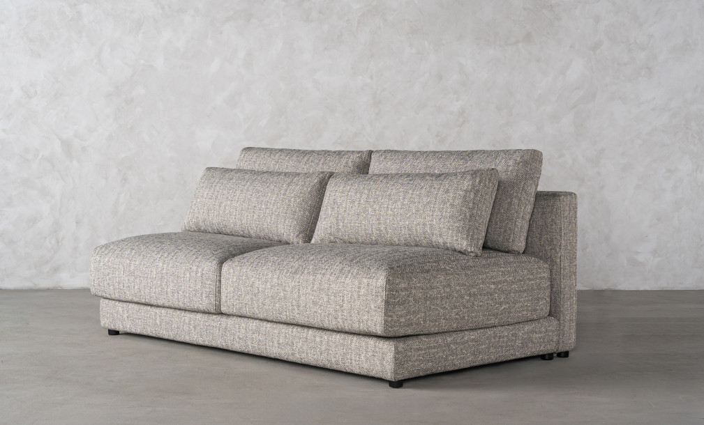 Narvik Soft Feather 2-Seater Armless Section Sofa (cosmic d 21543-18)