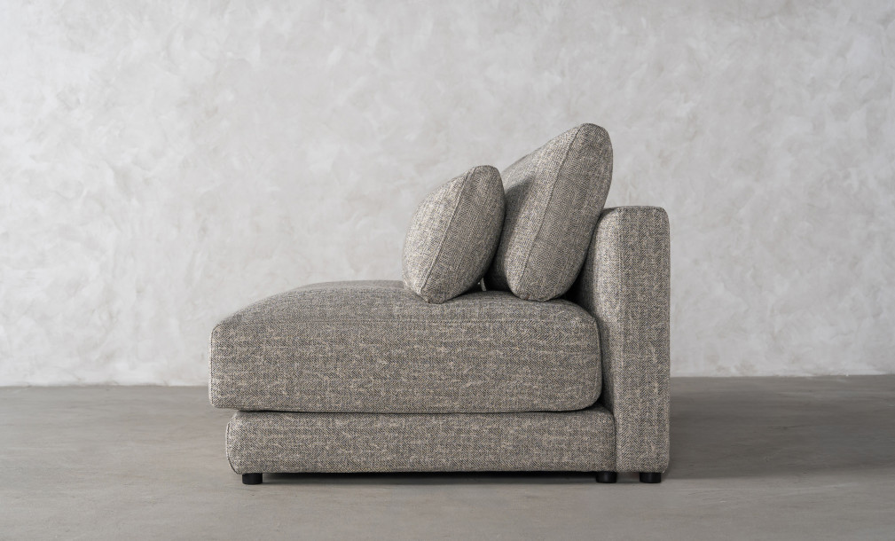 Narvik Soft Feather 2-Seater Armless Section Sofa (cosmic d 21543-18)