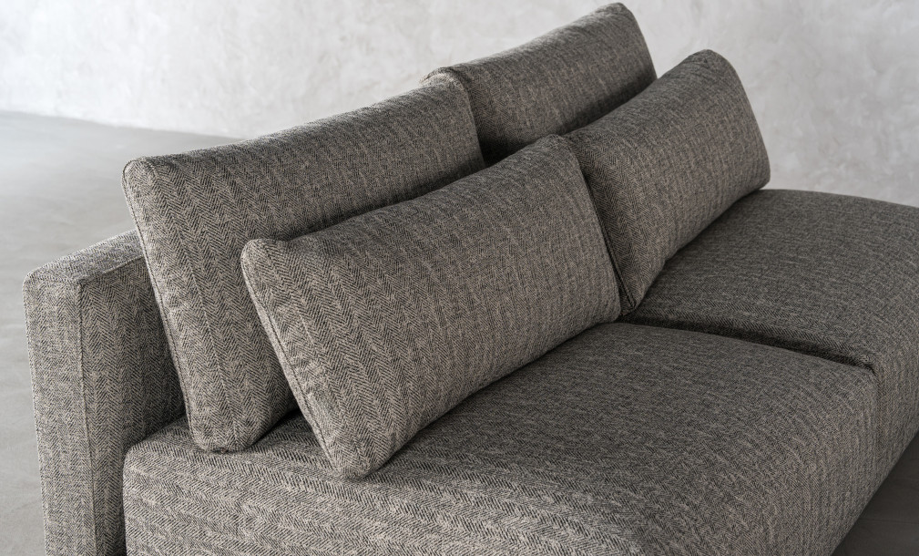Narvik Soft Feather 2-Seater Armless Section Sofa (cosmic d 21543-18)