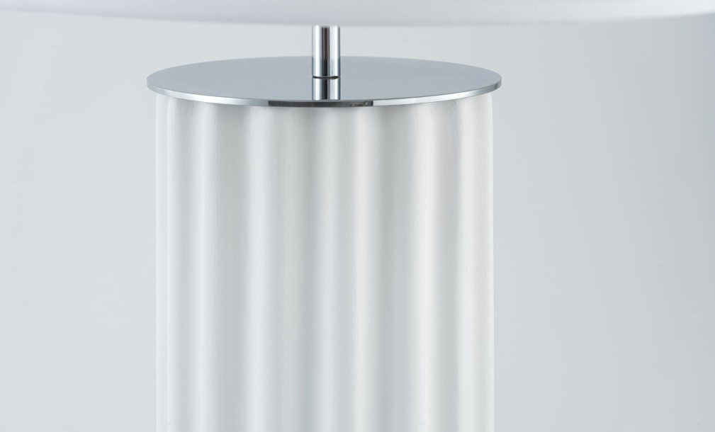 Onica Table Lamp Taupe/Matt Brass