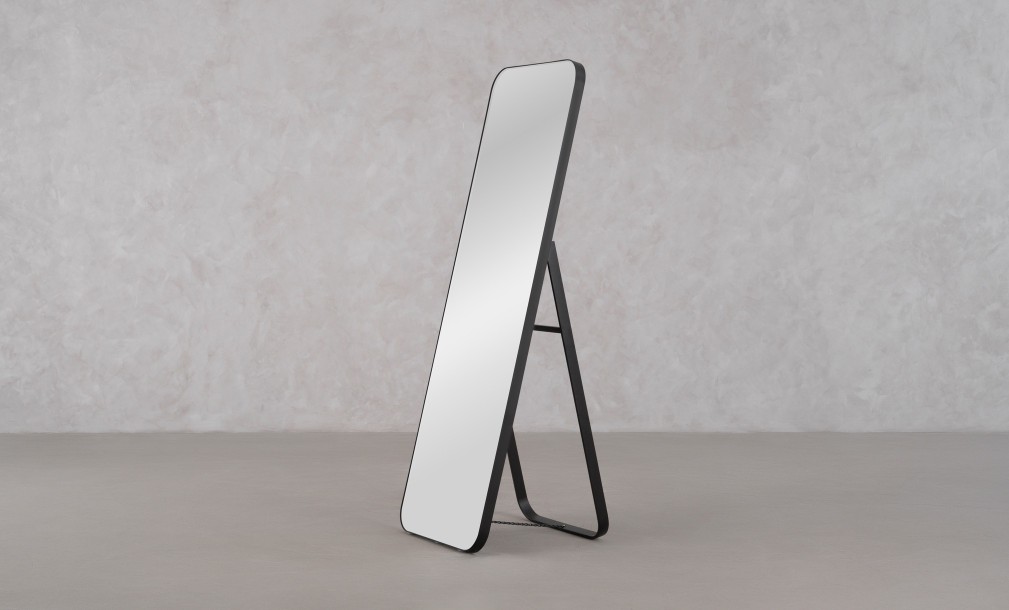 Melissa Black Standing Mirror