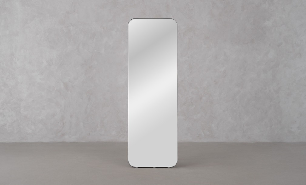 Melissa Silver Standing Mirror