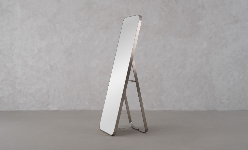 Melissa Silver Standing Mirror