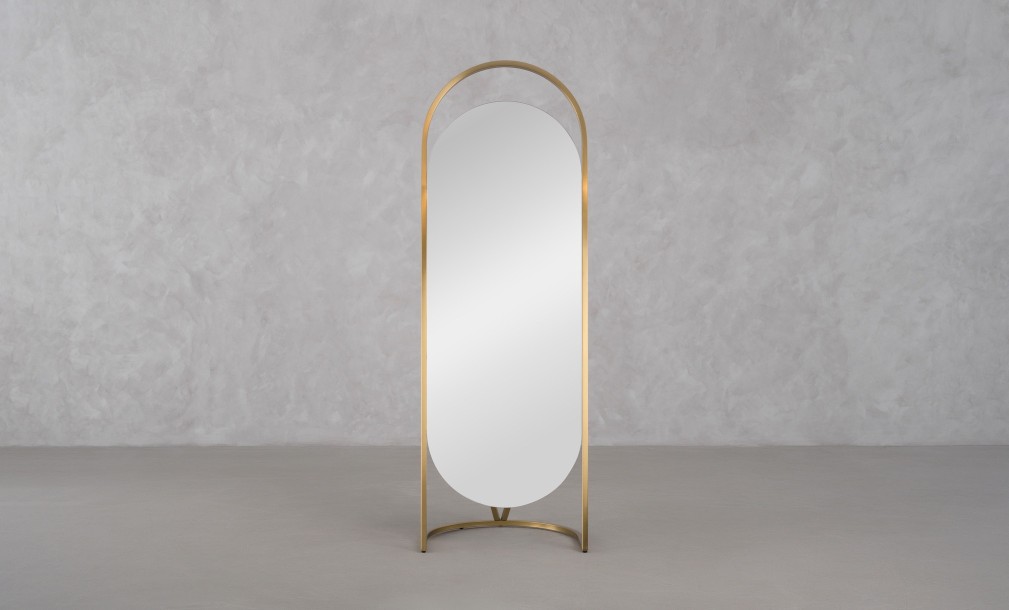 Daisy Brass Standing Mirror