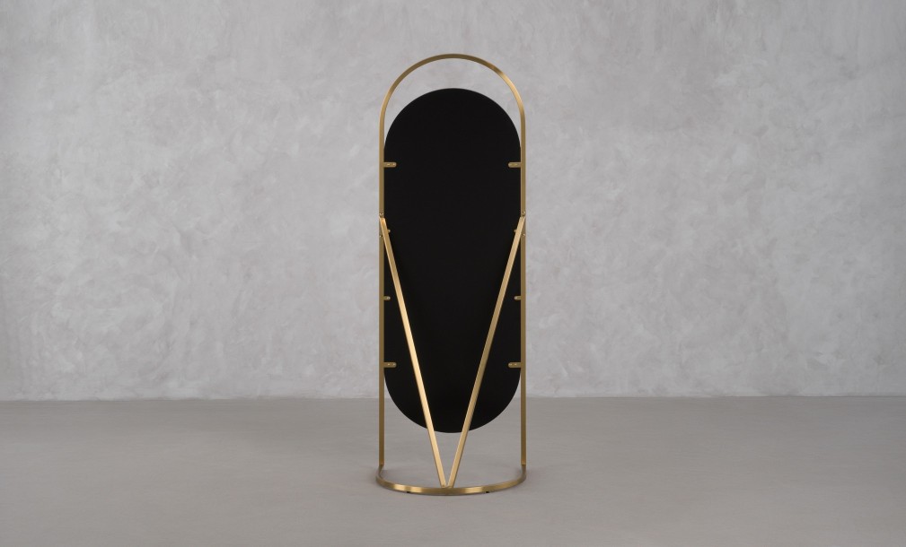 Daisy Brass Standing Mirror