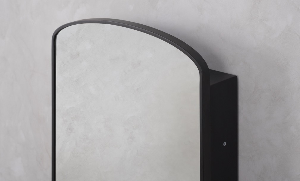 Miro Black Mirrored Cabinet