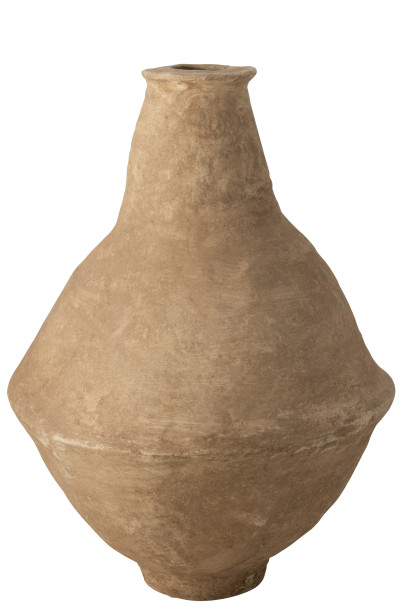 Chad Vase Papier Mache Brown XL
