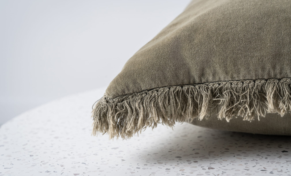 Bord Long Cushion Cotton Green