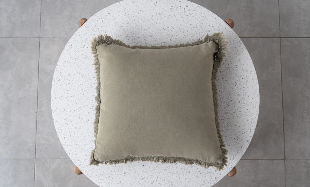 Bord Long Cushion Cotton Green