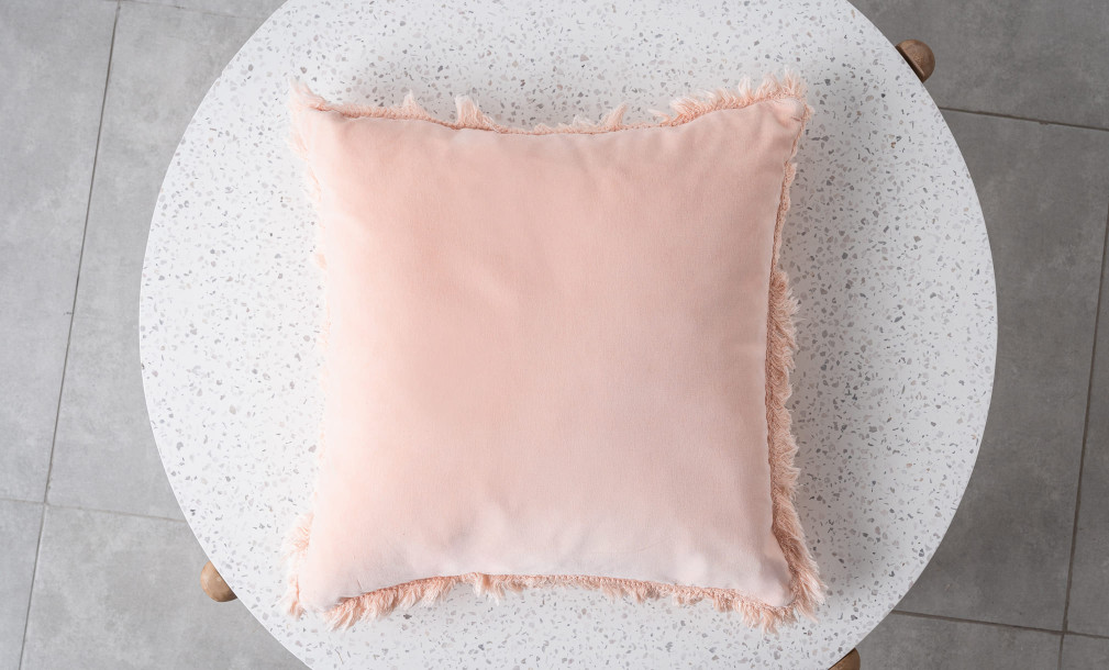 Bord Long Cushion Cotton Pink