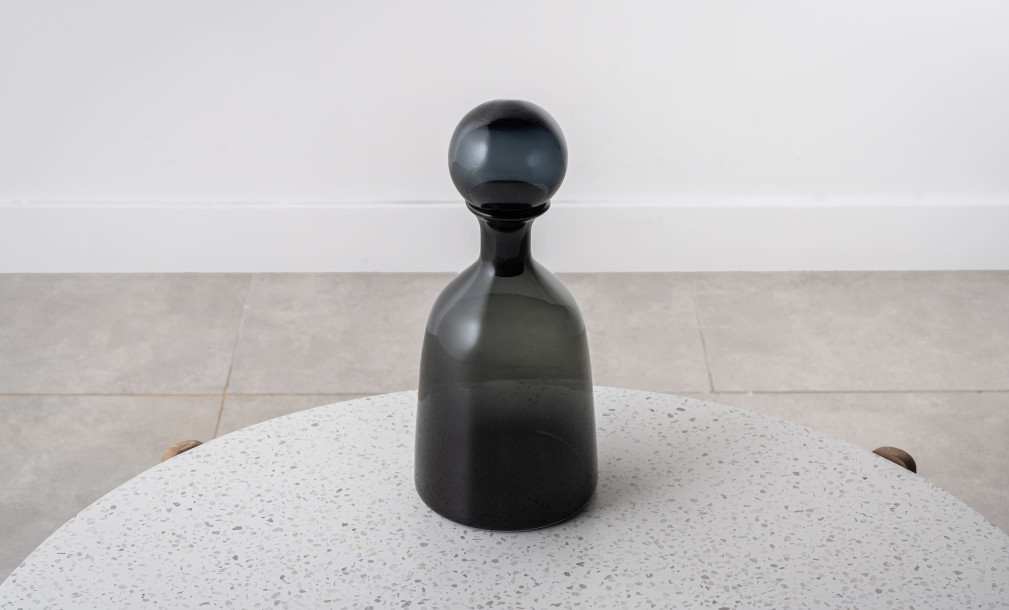 Bottle Black Color Glass S