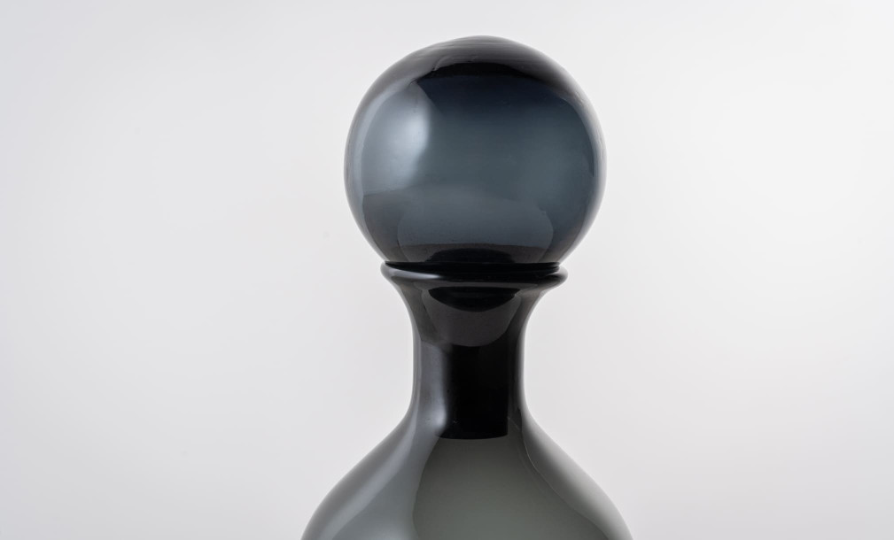 Bottle Black Color Glass S