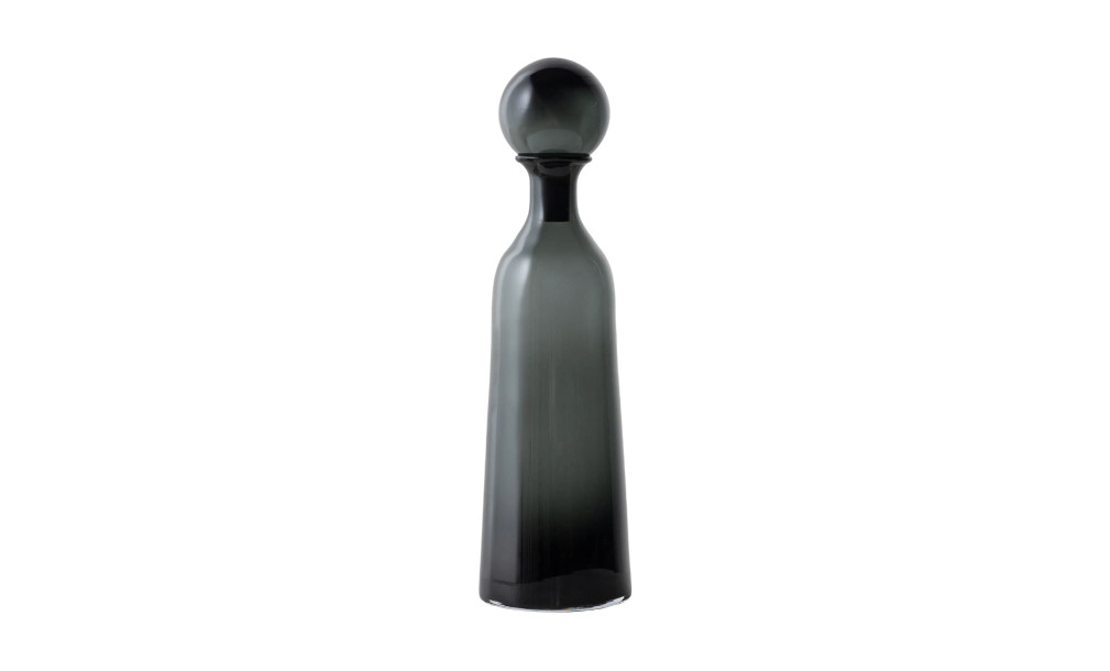 Bottle Black Color Glass L