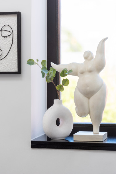 Cleo Vase Ceramic White