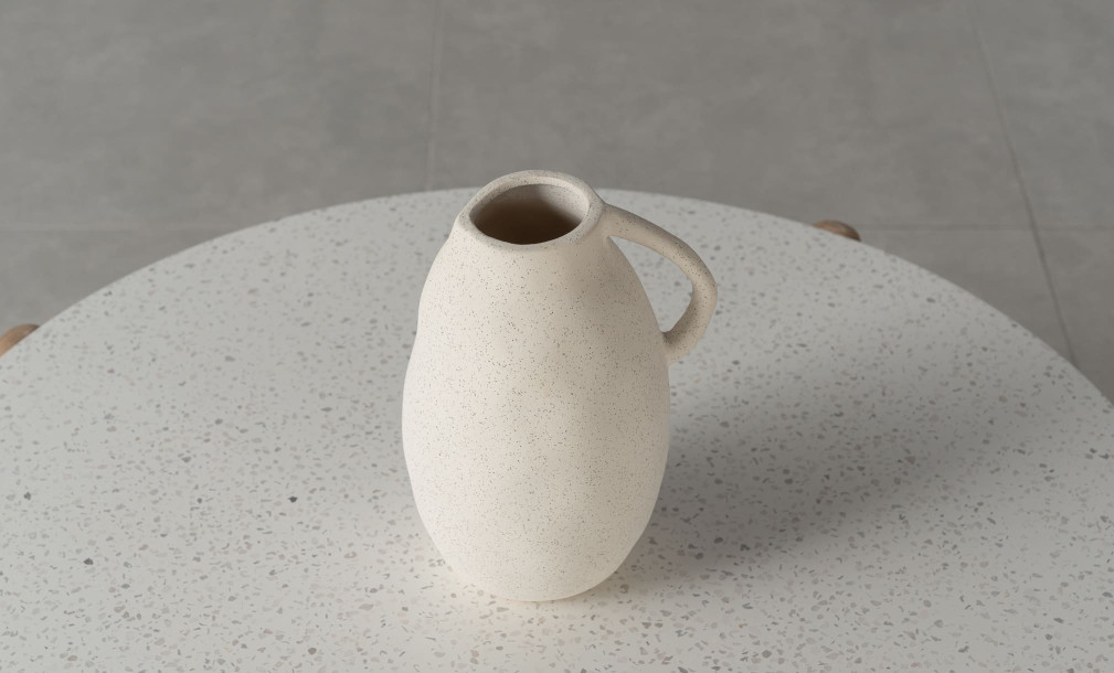 Jug Vase Ceramic Beige M