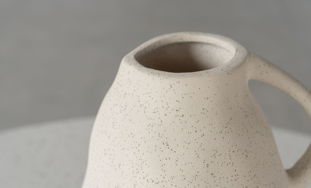 Jug Vase Ceramic Beige M