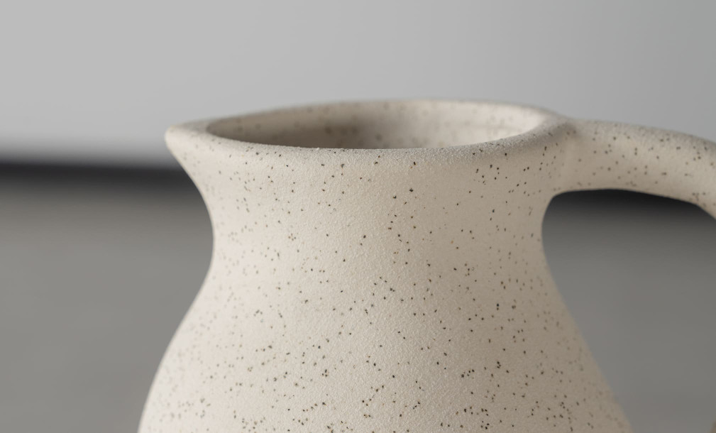 Jug Vase Ceramic Beige L