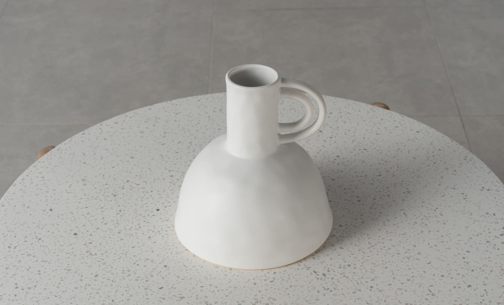 Renaissance Jug Ceramic White