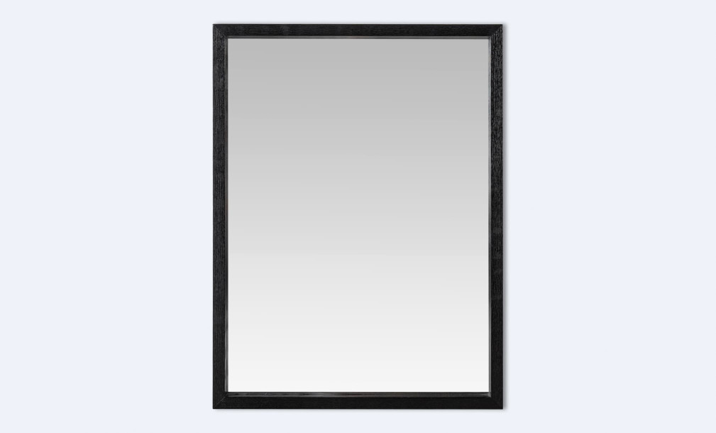 Mirror Rectangular Wood Black M